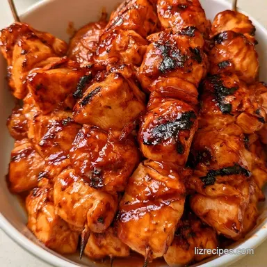 BBQ Chicken Skewers: Grilled Recipe Card