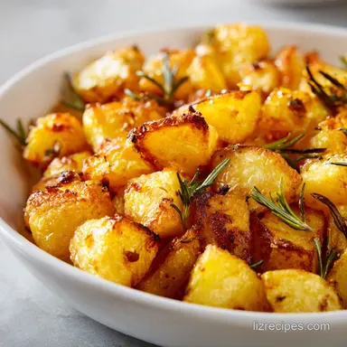 Best Crispy Ovenroasted Potatoes: Roasted Russet Potatoes Recipe Card