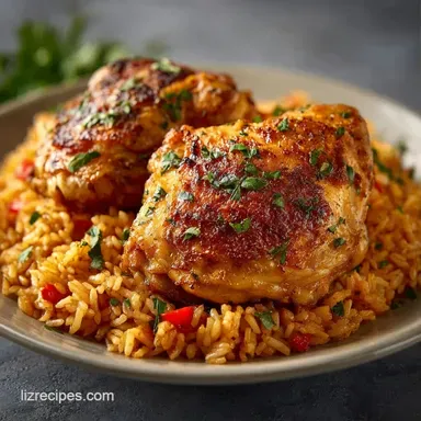 Chicken Rice Casserole for 6 Servings Recipe Card