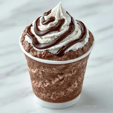 Chocolate Milkshake Slushie for 4 Servings Recipe Card