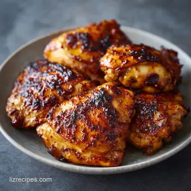 Crispy Slow Cooker Chicken Thighs for 4 Recipe Card