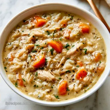 Crock Pot Chicken Rice Soup for 6