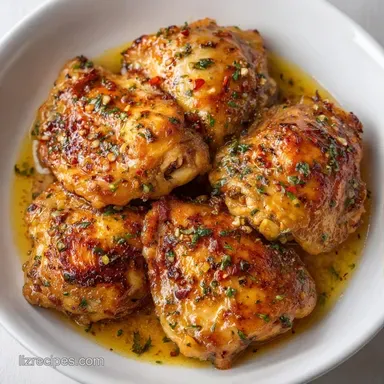 Crockpot Chicken with Garlic Butter Recipe Card