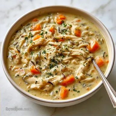 Creamy Crockpot Chicken Wild Rice Soup