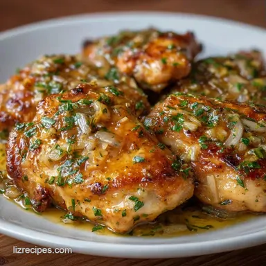 Garlic Herb Chicken for 4 Servings Recipe Card