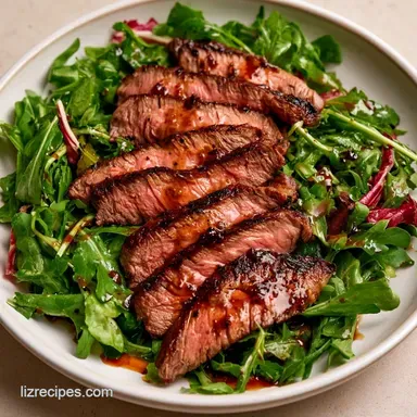 Grilled Steak Salad in 20 Minutes Recipe Card