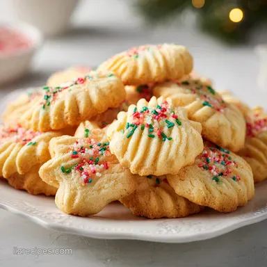 Holiday Spritz Cookies in 23 Minutes: Crisp and Golden-Brown Recipe Card