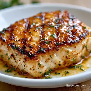 Pellet Grill Halibut Recipe for 4 Servings Recipe Card