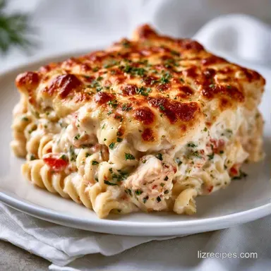 Slow Cooker Chicken Pasta Casserole (8) Recipe Card