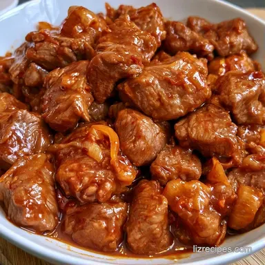 Slow Cooker Korean Beef for 6 Servings Recipe Card