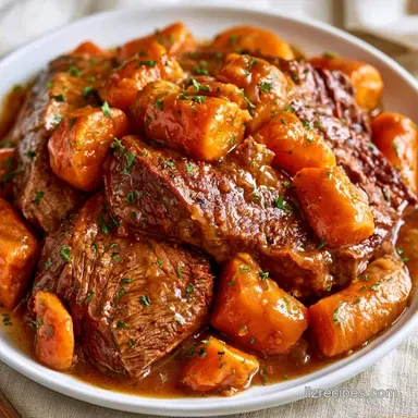 Slow Cooker Pot Roast for 8 Servings