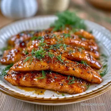 Sweet Smoked Salmon Recipe: Chewy Recipe Card
