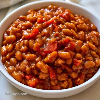 Vegetarian BBQ Beans in 40 Minutes Recipe Card
