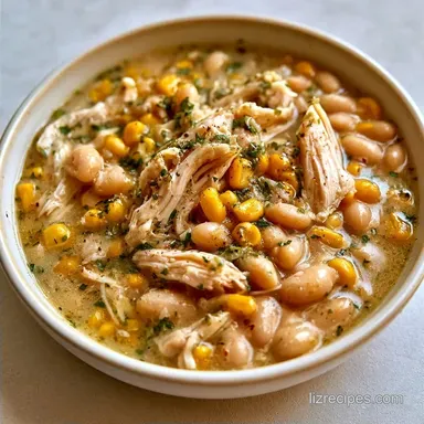 White Chicken Chili: Slow-Cooked