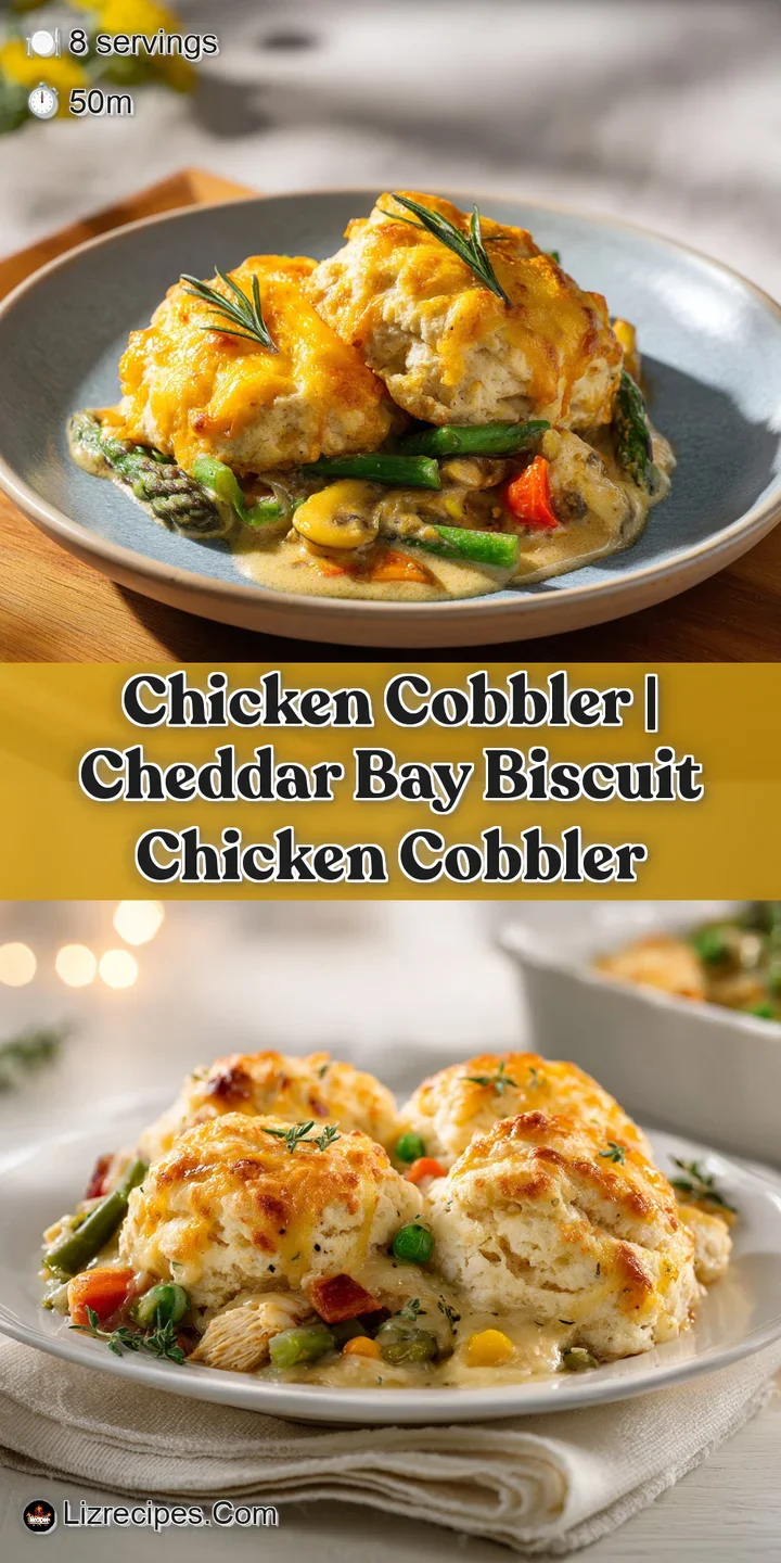 Macro shot of a flaky, golden-brown biscuit topping resting on a rich, velvety white sauce with tender chicken.