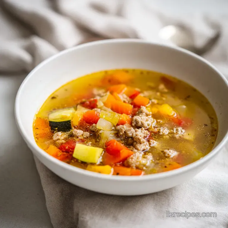Hearty Ground Turkey Vegetable Soup: One-Pot