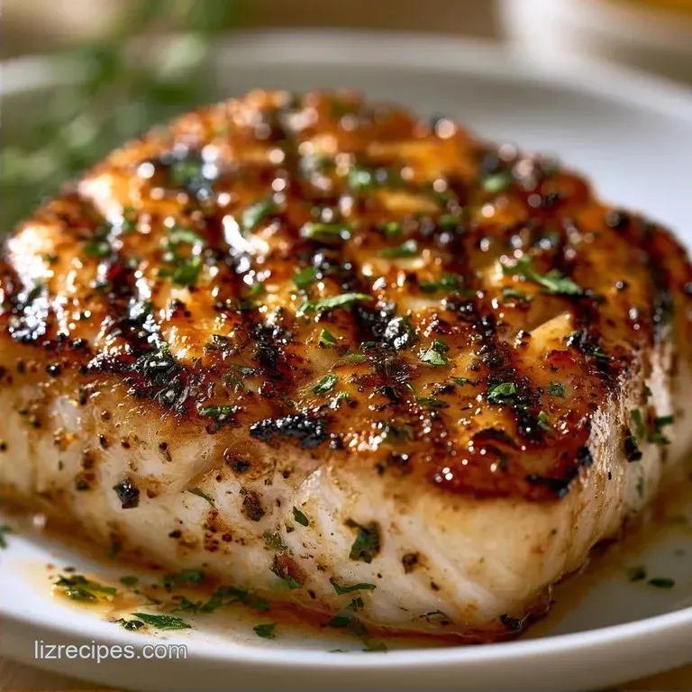 Pellet Grill Halibut Recipe with Lemon Garlic
