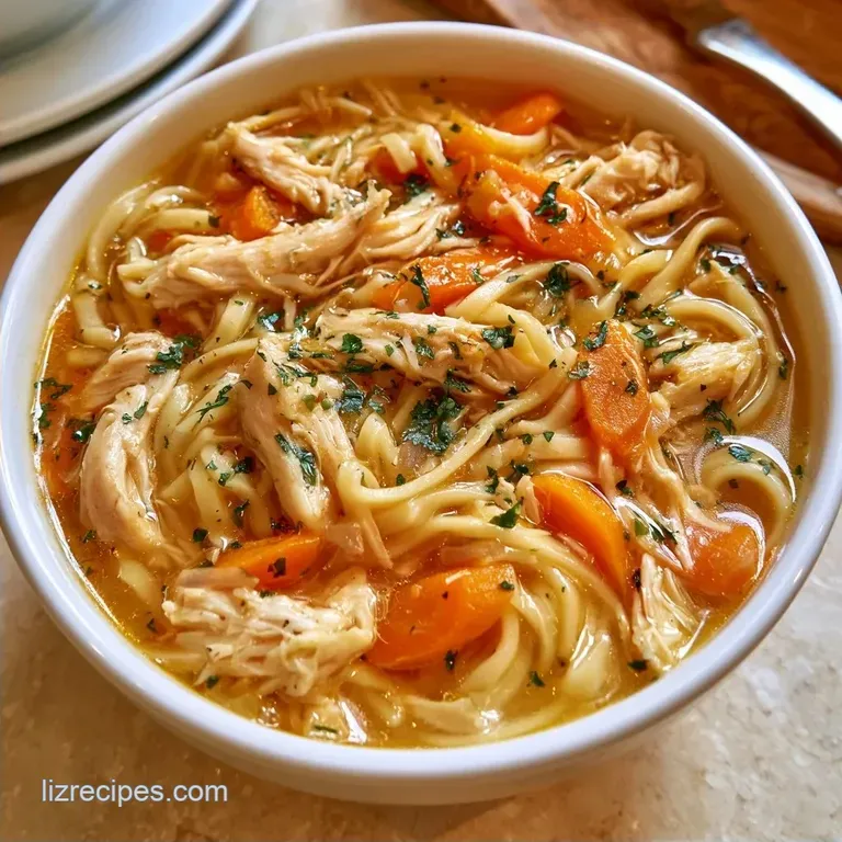 Slow Cooker Chicken Noodle Soup with Chicken Thighs