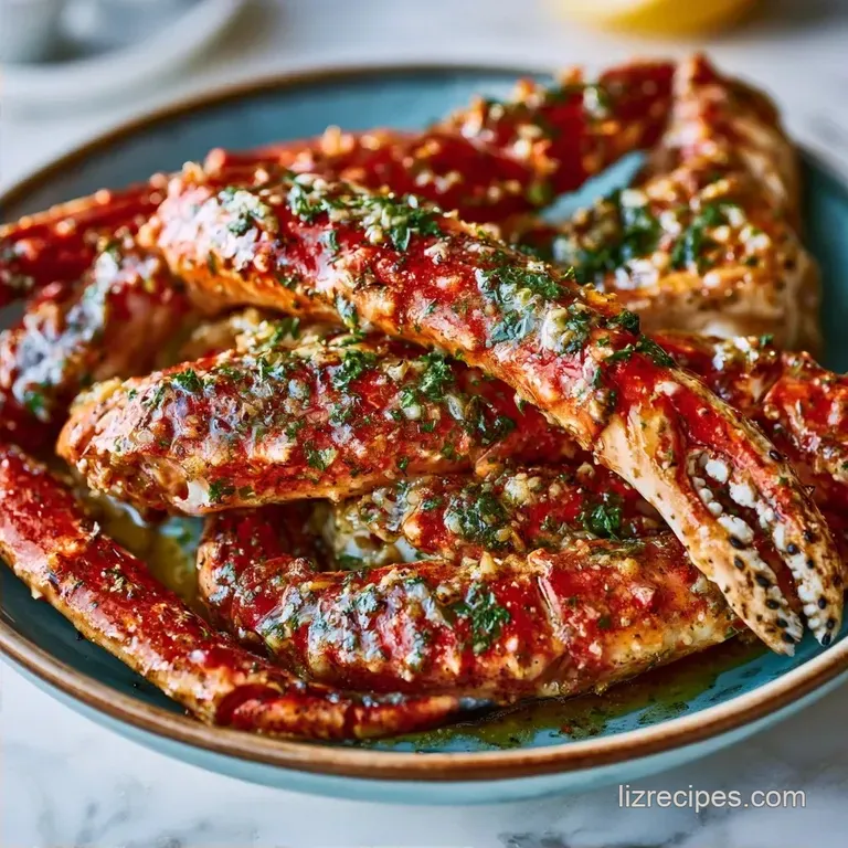 Garlic Butter Smoked Crab Legs