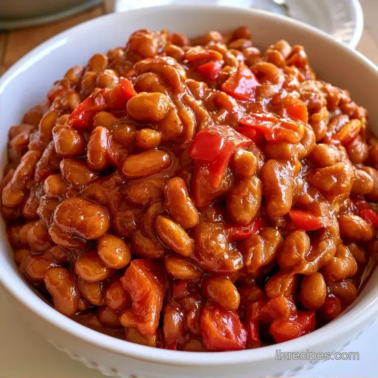Thick Vegetarian BBQ Beans