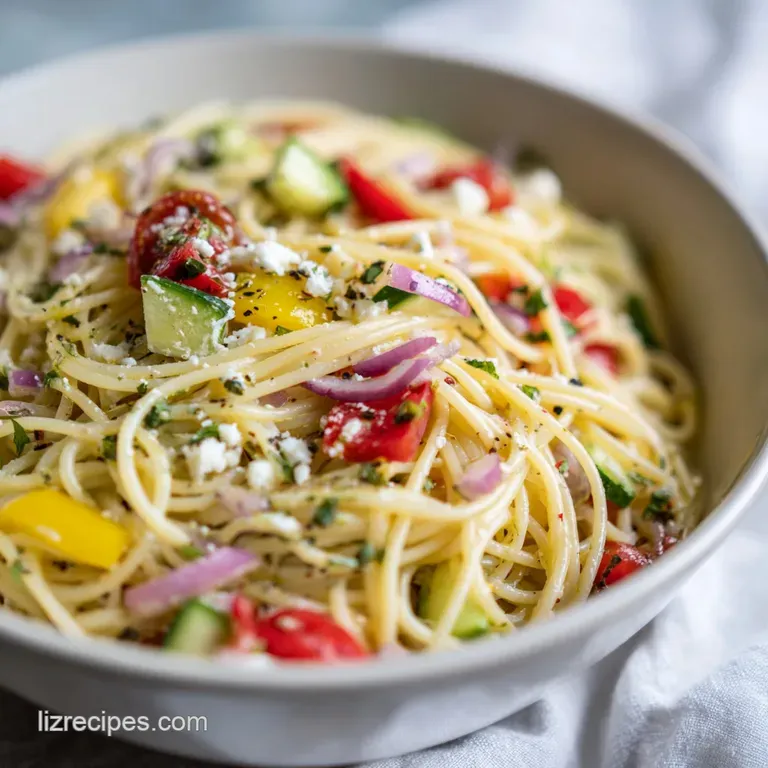 Zesty Italian Spaghetti Pasta Salad
