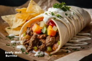 beefy melt burrito