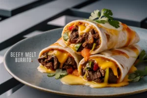 beefy melt burrito