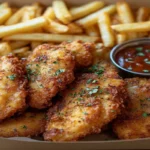 Chicken tenders and fries