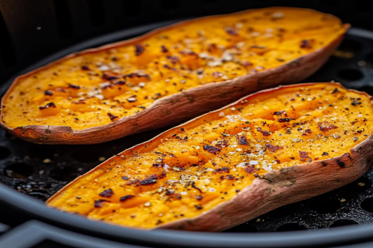 Air fryer sweet potato