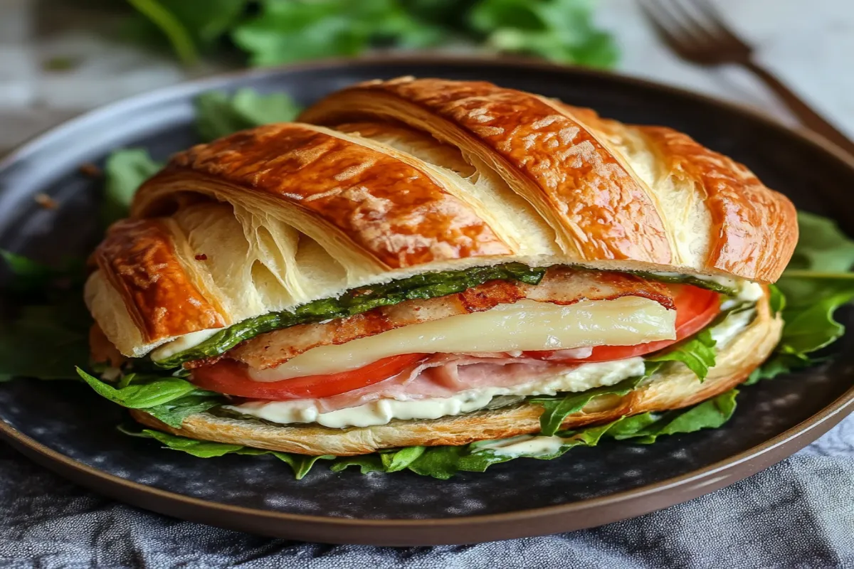 Croissant sandwich