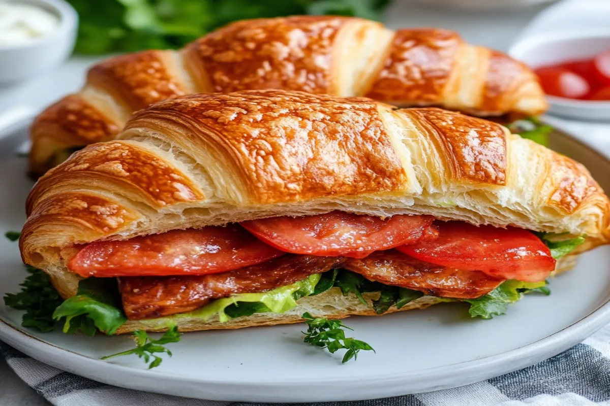 Croissant sandwich