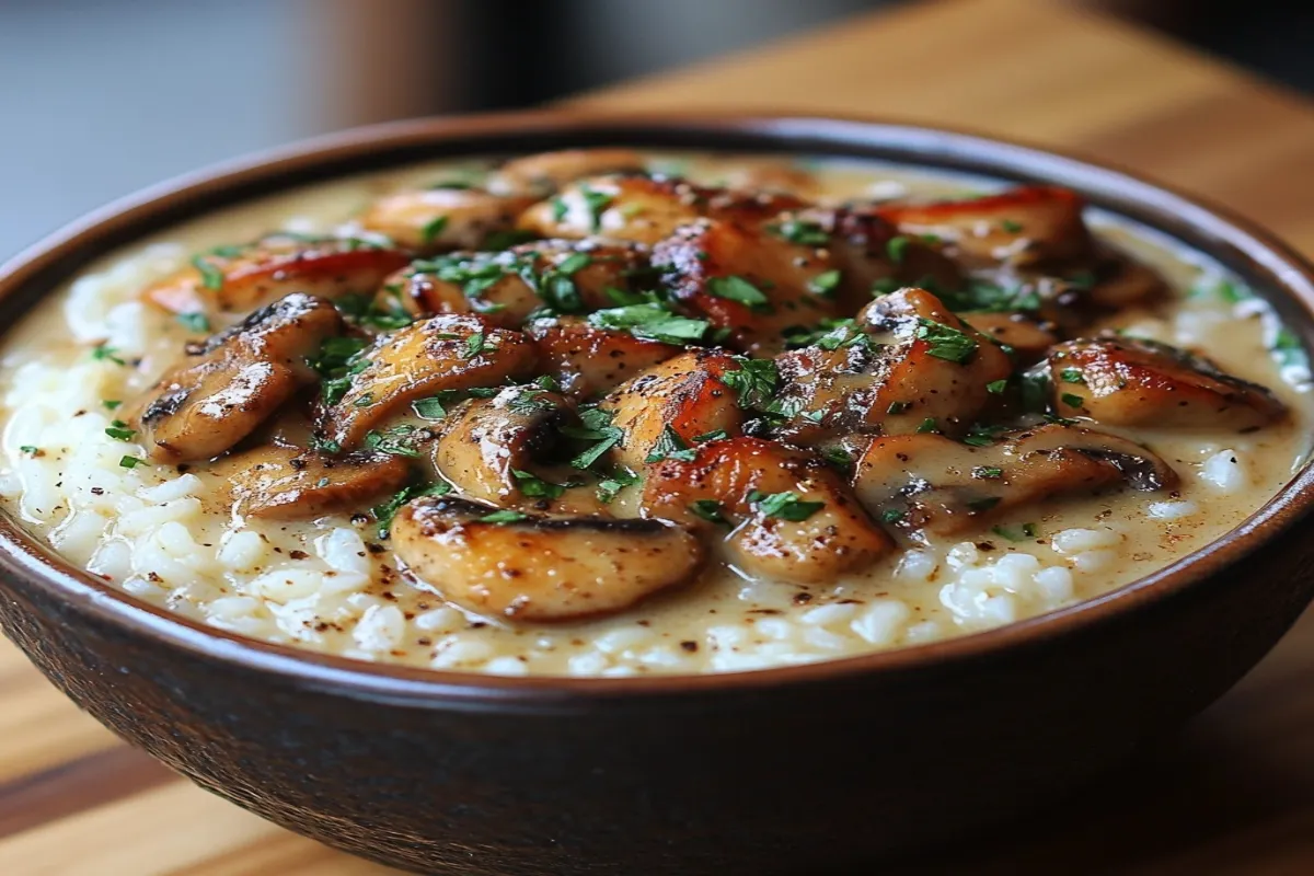 Cream of Mushroom Chicken and Rice