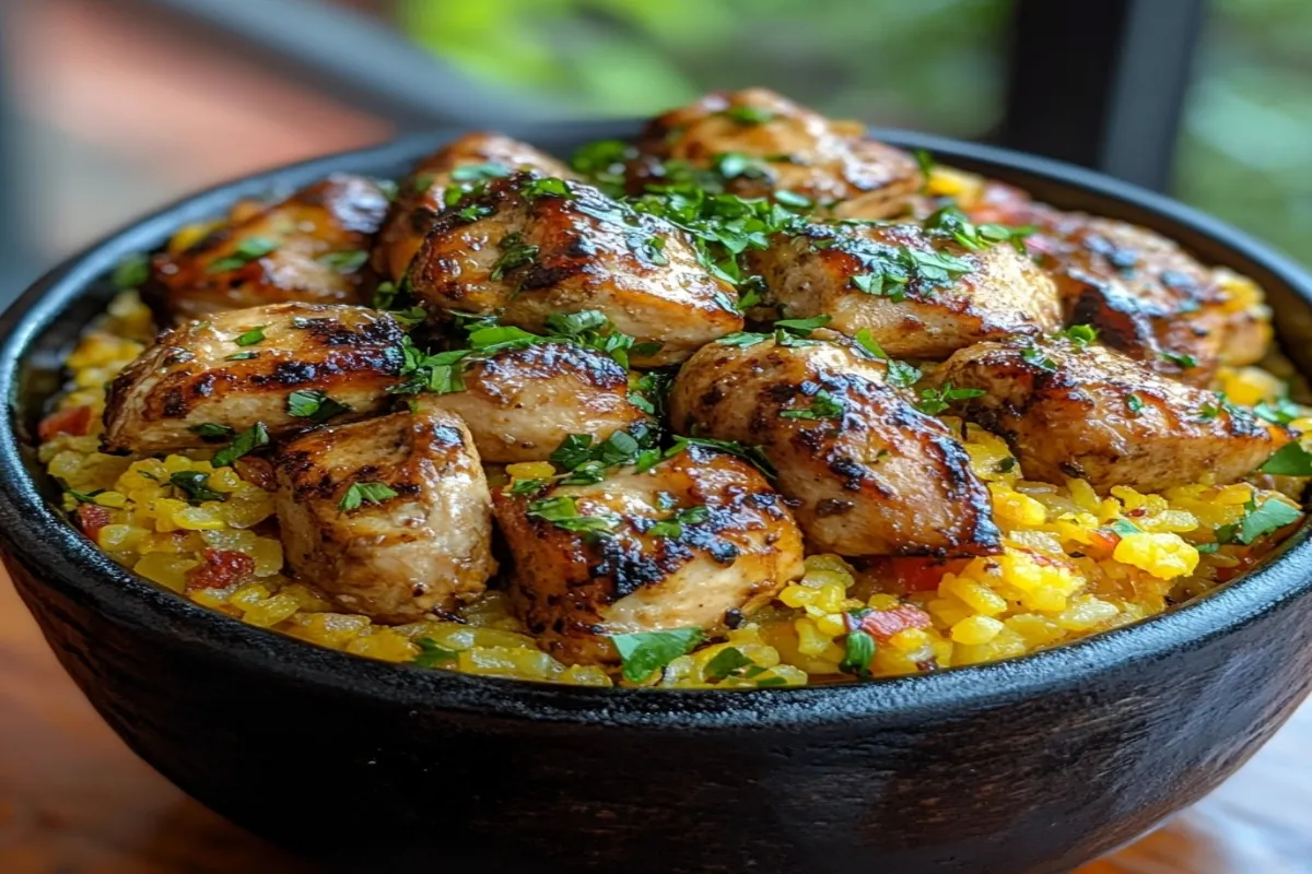 Chicken and yellow rice